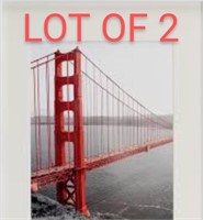 LOT OF 2 Golden Gate Bridge in San Francisco Wall