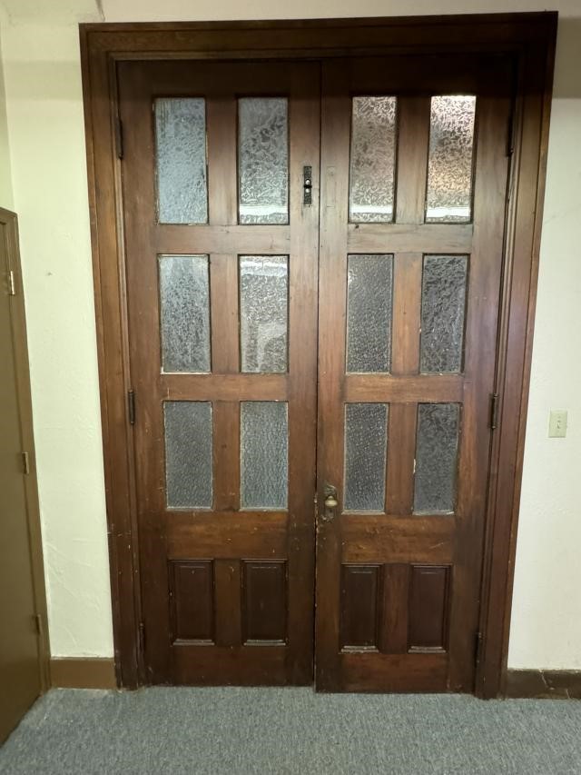 SET Vintage Doors w/Frosted Glass Inlay 8'9"
