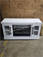 electric fireplace media stand