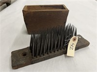 Antique Flax Hetchel Comb