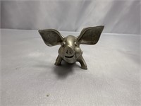 VINTAGE HUDSON PEWTER PIG 2.5"