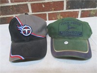 2 Men's Hats / Caps - John Deere, TN Titans