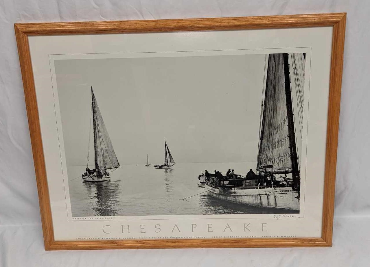 M. E. Warren Skipjack Oyster Dredgers Framed Print