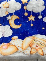 Cloud Moon Plush Blanket 5' x 4'