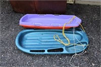 3 Child Plastic Sleds