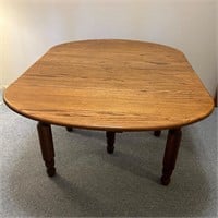 Wood Drop Leaf Oval Table