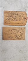 Pyrography Art Chicago IL  Marked George Myron on