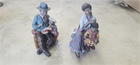 Vintage African American Folk Art Figurines