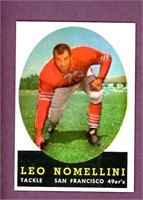1958 TOPPS FOOTBALL #89 LEO NOMELLINI -EXMT+ 49ers