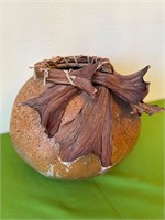 Signed Judy Tormoen Decorative Gourd Vase