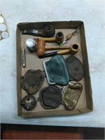 Vintage coin purses and pipes