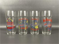 Four 1995 McDonalds Glasses