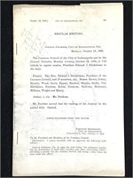 1909 City of Indianapolis Council Meeting Minutes
