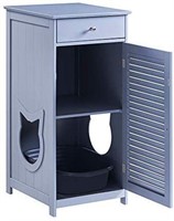 Contemporary Home Cat Litter Enclosure