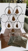 NIP Metal Tin Tiles Patinated Moroccan Cowbell