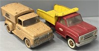2 Tonka Pressed Steel Toy Trucks