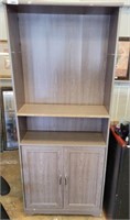 MODERN 2 TIER 2 DOOR BOOKCASE