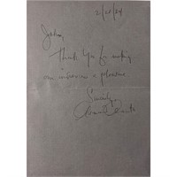 Armond Assante Signed Note