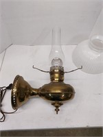 Vintage brass wall lamp