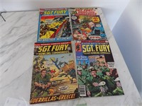 Lot 4 Sgt Fury Comics #99, 105, 115, 156