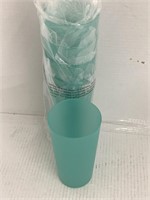6 Pk New green plastic cups