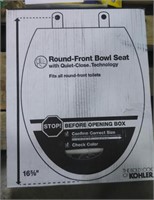 Quiet-Close Round Closed-Front Toilet Seat