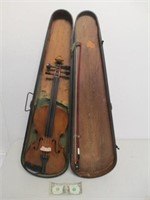 Refinished & Rebuilt 3/4 Violin w/ Old Case -
