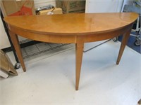 Local P/U Only - Curved Wood End/Entryway Table