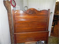 Wood Bed - possible full size - with rails