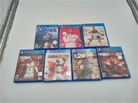 7 Playstation 4 Sport Games - 2K, NBA Live, Fifa