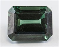 10.70ct Emerald Cut Green Sapphire GEM GGL COA