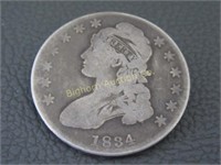 Capped Bust 1834 Silver Half Dollar