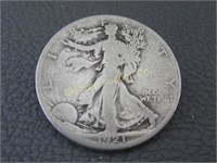 Walking Liberty 1921-S Silver Half Dollar