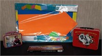 Box of Lunch Boxes, Oil Pastel & Poster Board