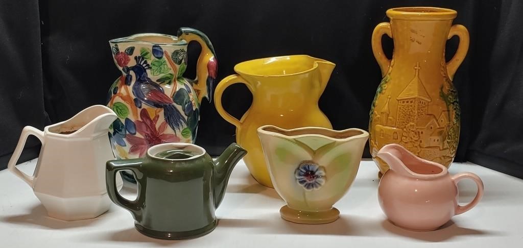 Nice lot of vases and pitchers Inc. USA wide