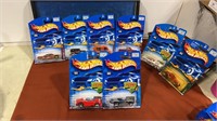 8 Hot wheels New on card this lot includes   1-4.