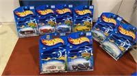 8 Hot wheels New on card.  This lot includes 1-4.