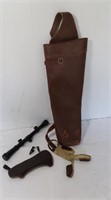 Leather Quiver, Gun Scope & More