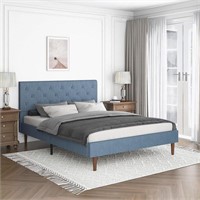 Yeege Full Size Bed Frame Upholstered Platform