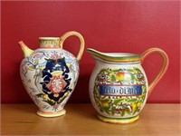 Two Italian Style Decorative Vessels