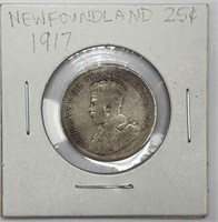 1917 Newfoundland 25cents