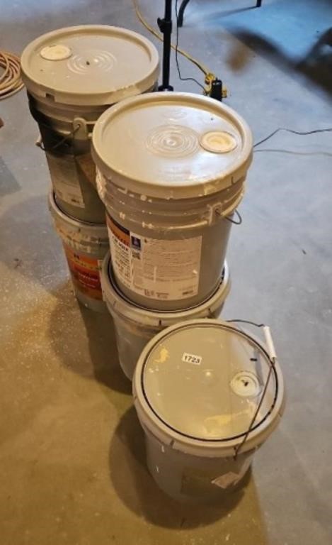 (5) 5 GALLON CANS OF PAINT