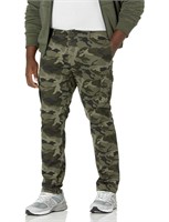 Essentials Men's Straight-Fit Stretch Cargo Pant