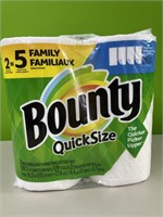 Bounty quick size paper towels - 2 family rolls