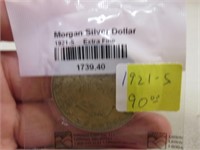 1921-S Morgan Silver Dollar XF Sealed