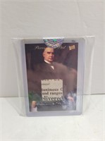 BAR William McKinley Relic Card