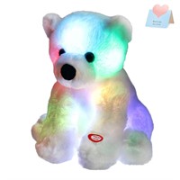 BSTAOFY Glow Polar Bear Light up Stuffed Animal LE