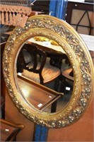 Antique wall mirror with good timber gilt