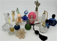 Lot of Vintage & Modern Perfume Scent Jar Bottles