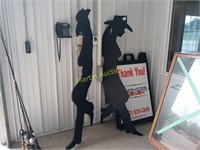 cowboy and cowgirl cut outs